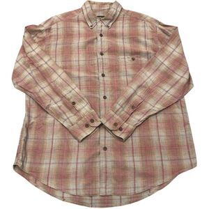 Vintage Woolrich Tabasco Long Sleeve Shirt Men's Large Tartan Plaid‎ 90s Style